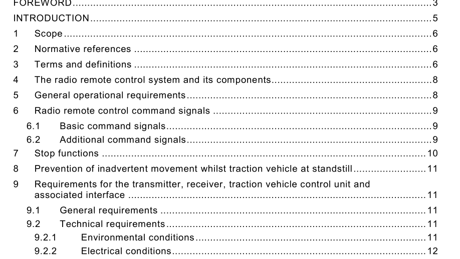 IEC 62845-2015 pdf Railway applications – Radio remote control system of traction vehicles for shunting application